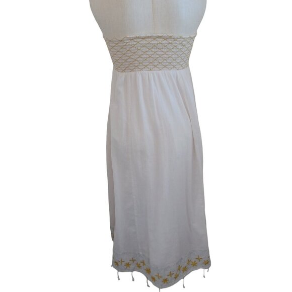 Free People Strapless Embroidered Midi Dress Star of India Womens Small - Picture 13 of 15